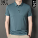 Men's summer short-sleeved T-shirt ice silk markless polo shirt men's lapel half-sleeved casual middle-aged daddy suit 3527# light blue thin style S 165/84A weight 95-105Jin [Jin equals 0.5 kg]