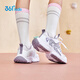 361 Kinderschuhe für Mädchen -Sneaker 2025 Herbst Millennial Style Polishing High Elastic Spleißen Retro lässige Schuhe Purple 38
