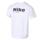 Nike (NIKE) short-sleeved T-shirt 2025 summer new HYVERSE DRI-FIT men's quick-drying half-sleeved round neck top White/burgundy/silver HV4882-100 quick-drying S