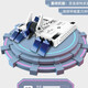 Детские игрушки Hebaobots против интеллектуального пульта дистанционного управления двойным боевым боевым роботом Mecha Mecha Toys Diy Большое полевое метро Смит против танкового игрока Специальный выстрел