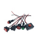 CAR Botón Universal Switch Small Altavoz Matrimonio de altavoces Mistre de luz del automóvil Día del balancín Running Light con alambre de 12v24v JB1047-2P