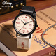 Disney Watch männliche Junior- und Senior High School-Schüler personalisierte Retro-Leinwand mit Quartz Watch Teenager wasserdichte Uhr MK-12149b1