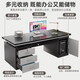Desk double staff station office financial desk and chair combination simple and modern 2-person face-to-face staff desk thickened 28 desktop high-grade gray 160*70