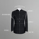 TPZBWG high-end brand Chinese tunic suit men's 2025 new Chinese stand-up collar suit Chinese Tang suit two-piece set Navy blue hidden placket 175C