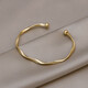 Twist pattern simple fashion bracelet high-end new style bracelet for girlfriend gifts and gifts fashionable versatile hand accessories wholesale bracelet - rose gold