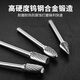 Airidun tungsten steel grinding head, carbide rotary file grinding head, stainless steel reaming electric drill grinding drill bit, internal grinding head milling cutter, double slot No. 6 arc round head (3*4FX) 1 piece