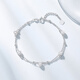 Trendy Acer platinum pearl bracelet for women PT950 double-layer bracelet, simple and versatile birthday gift for women, chain length about 16cm + tail chain