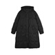 Jnby/Jiangnan Bubble Herbst- und Winter-Down-Jacke mit Kapuze A-Typ mit mittlerer Länge einfach 5NAC14420 001/This Black M