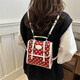 Collège mignon sac à dos 2025 Nouveau style de mode portable portable à pois sac à dos sac à dos sac à bandoulière femmes bac crossbody rouge