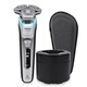 Philips (Philips) Electric Shaver S9933 Herren Rasiermuskeln Energiertechnologie Intelligente Lichtserkungsreihe S9932 SP9871 Silber mit drahtloser Ladeständer Geschenktbag Messer Kopf Cover