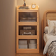 Yonghuan en bois massif armoire de rangement d'armoire de rangement de ranget de planche à plancher étagère de rangement salon avec petite armoire étroite près du mur de rangement en bois est en bois massif à faible teneur en bois massif 40x24x1048cm couleur de noix