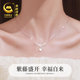 Central Chuang Fashion Chinese Gold and Silver Necklace Girls 2025 New Light Luxury Niche Birthday Gift Ladies Girlfriend Girlfriend S925