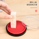 得力 φ82mm圆形财务快干印台印泥 清晰印记 财务用品 办公用品 红色9863ES
