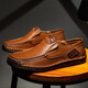 Huilijun Semi-soportado a mano zapatos para hombres de costura al aire libre con un pie plano de cuero plano Dad Dad Pad Size Boots 9916 Amarillo Brown 43
