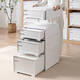 Yonghuan Storage Cabinet Drawer Garderobe Aufbewahrungsbox Plastiklagerstaatenstraße Haushaltsschubladen Lagerschrank 47-3923 Tiefe 47*Breite 39*Hoch 23 cm weißer Einerpack rein weißer Schublade verdickter Exportmodell