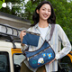 La nouvelle série à tendance de Lesportsac est mignonne et intéressante Imprimer de banlieue polyvalente sac-enfant sac à corps crossbody pour offrir des cadeaux pour les filles yunduo