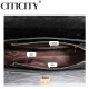 CITICITY包包女包轻奢侈品牌高档铂金包2025新款时尚鳄鱼纹单肩包520礼物 黑色