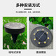 Solar light outdoor waterproof step garden lawn light solar underground light solar garden light 86 type warm light IP68 waterproof