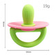 Cactus baby anti-eating hand teether, baby chewing teething stick, silicone baby pacifier teether, pink and green + storage box, cactus soothing teether - baby's favorite