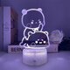 Spot eins und zwei Bubu USB Night Light ED Cartoon Cartoon Animation Peripherieschlafzimmer Süßes Dekoration Geburtstagsgeschenk 3895 Ein und zwei Bubu Zwei-Fotostil-Monochrom warmes Licht USB-Plug-in Light Halter