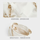 CHARLES&KEITH25秋新品柔软抽绳简约链条福袋包手提托特包包女包CK2-80151536 Cream奶白色 S