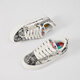 
LIGHTNING X STORM Picasso paintings co-branded lightning men and women's shoes for revenge storm small fragrant bread shoes heightened couple skateboard shoes LS-699 ink rhyme black 39