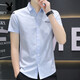 
Playboy (PLAYBOY) short-sleeved shirt men's summer top jacket men's shirt Korean style handsome and mature style free-iron casual inch shirt 844 green M 80-104Jin [Jin equals 0.5 kg]