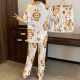 
Spring and summer cartoon ragbub ins style sweet and cute short-sleeved three-piece set for outdoor wear for women's pajamas KK14137 M [Suggested 80-100Jin [Jin equals 0.5 kg]]