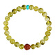 OUCERNY beeswax bracelet natural amber raw stone gold twisted round beads multi-treasure diy gold and white beeswax with southern red Buddha head bracelet for women