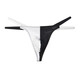Men's sexy underwear men's low-waist sexy thong color-blocked cotton sports breathable t-pants muscular men 0 sports students white black M