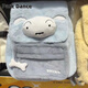 Crayon Shin-shirt 2024 new A Crayon Shin-shirt plush backpack for women large capacity new cute casual backpack class school bag small white and blue backpack-T37