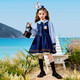 ASK JUNIOR Children's Skirt Set 2025 Autumn Girls Lolita Princess Skirt Shirt + Dress Two Pieces