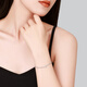 Chao Acer Platinum Love Platinum Bracelet for Women PT950 Platinum Stacked Bracelet Birthday Gift for Women Price includes labor cost 510 yuan, chain length is about 15cm + tail chain 3.7 grams