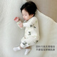 British Baby -yie printemps et automne coton pur oblin désossé tenue bébé pyjamas chaud manteau de base hivernale nouveau-née 694 Little Leopard_class un coton pur 73cm_Suggest 14-17jin [Jin est égal à 0,5 kg]