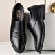 
Woodpecker light luxury men's shoes genuine leather business formal leather shoes men's Korean style height-enhancing shoes plus velvet cotton shoes men's British shoes wedding shoes trend 6189 black height-enhancing style 38