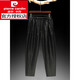 Pierre cardin summer Chinese style men's fragrant cloud saponior silk trousers loose large size wide-leg pants men's casual pants needle black trousers 9226 M Recommended 100-115 Jin [Jin equals 0.5 kg]
