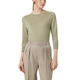 Loro Piana/Nuoyou Pianya LP Women's Piuma Sweater Cashmere Jersey Round Neck Long Sleeve Pullover 2025 New Sage Green 46