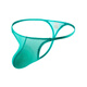 Y men's low-waist thin belt mesh fluorescent sexy thong gay sexy underwear lake blue M667 M (66-76CM) black