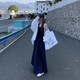 JIOESC吊带挂脖连衣裙女2025夏新款气质法式设计感收腰无袖海边度假长裙 吊带挂脖连衣裙 XL