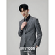 BUSYCON suit men's suit gray wool high-end business casual formal wear groom wedding men's wedding suit three-piece gray (two-piece suit top + pants) 50 reference weight 135-145Jin Jin equals 0.5 kg