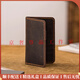 GOLFERY light luxury brand men's card bag men's handmade wax thread sewn genuine leather certificate bank card storage card cover card clip brown 6 card digits