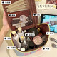 Cute cartoon house cosmetic bag portable ins storage bag travel handbag multifunctional toiletry bag Berry Gardenia