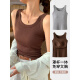 Pierre Cardin (Pierre Cardin) 867 chaleco con almohadilla de cofre para mujeres con ropa interior integrada puede usar tops versátiles sin usar estilo interior de estilo simple colgante negro M (recomendado 80-95 Jin [Jin iguala 0.5 kg])