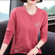 Kuzhang (Kuzhang) Camisa de base de madres de mediana edad y anciana Sea Blue 6636 M Recomendado 95-105Jin [Jin es igual a 0,5 kg]