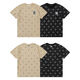 MLB couples' old-fashioned T-shirt casual short-sleeved same style 2024 summer new T05 DT-9923 khaki S