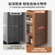 Sizhuge Kitchen Shelves Nordic Sideboard Microwave Oven Home Living Room Cabinet Home Solid Wood Multi-Function Storage Cabinet Wine Cabinet Brown 50 Basic Cabinets (Off the Shelves Once Available)