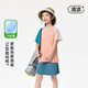 TTPMER children's short-sleeved T-shirt 2025 summer and autumn boy cool girl loose versatile top T-shirt trendy beige 1048 [cotton style] 110 (recommended 32-44Jin [Jin equals 0.5 kg])