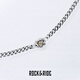 ROCK&RIDEHANL05 necklace Cuban chain S925 silver men's necklace trendy brand gift for boyfriend necklace 55cm