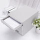 File de fichier de bureau Type de tiroir Classification et boîte de tri Boîte de rangement Armoire de rangement en plastique Armoire de rangement en plastique 9794 noir avec calque de verrouillage-4 [avec autocollant d'index]