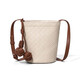 Viney Cowhide Bag Damenbeutel Bucket Bag Nische leichte Luxus ein Schulter-Crossbody-Tasche Geburtstagsgeschenk High-End-Gefühl für Freundin Frau